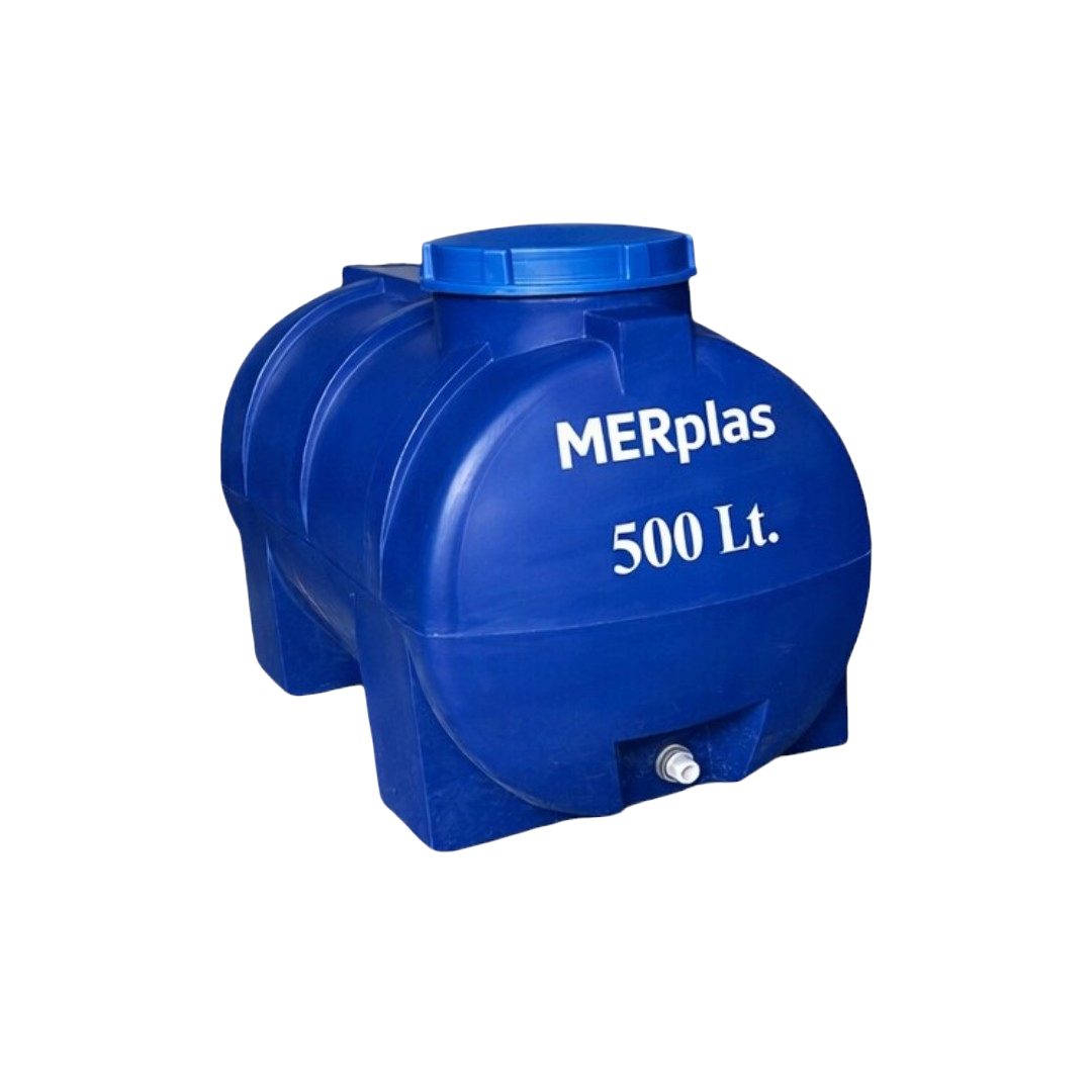 500 LT Yatay HDPE Plastik Su Deposu