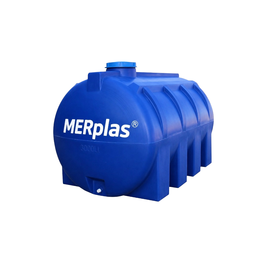 3000 LT Yatay HDPE Plastik Su Deposu