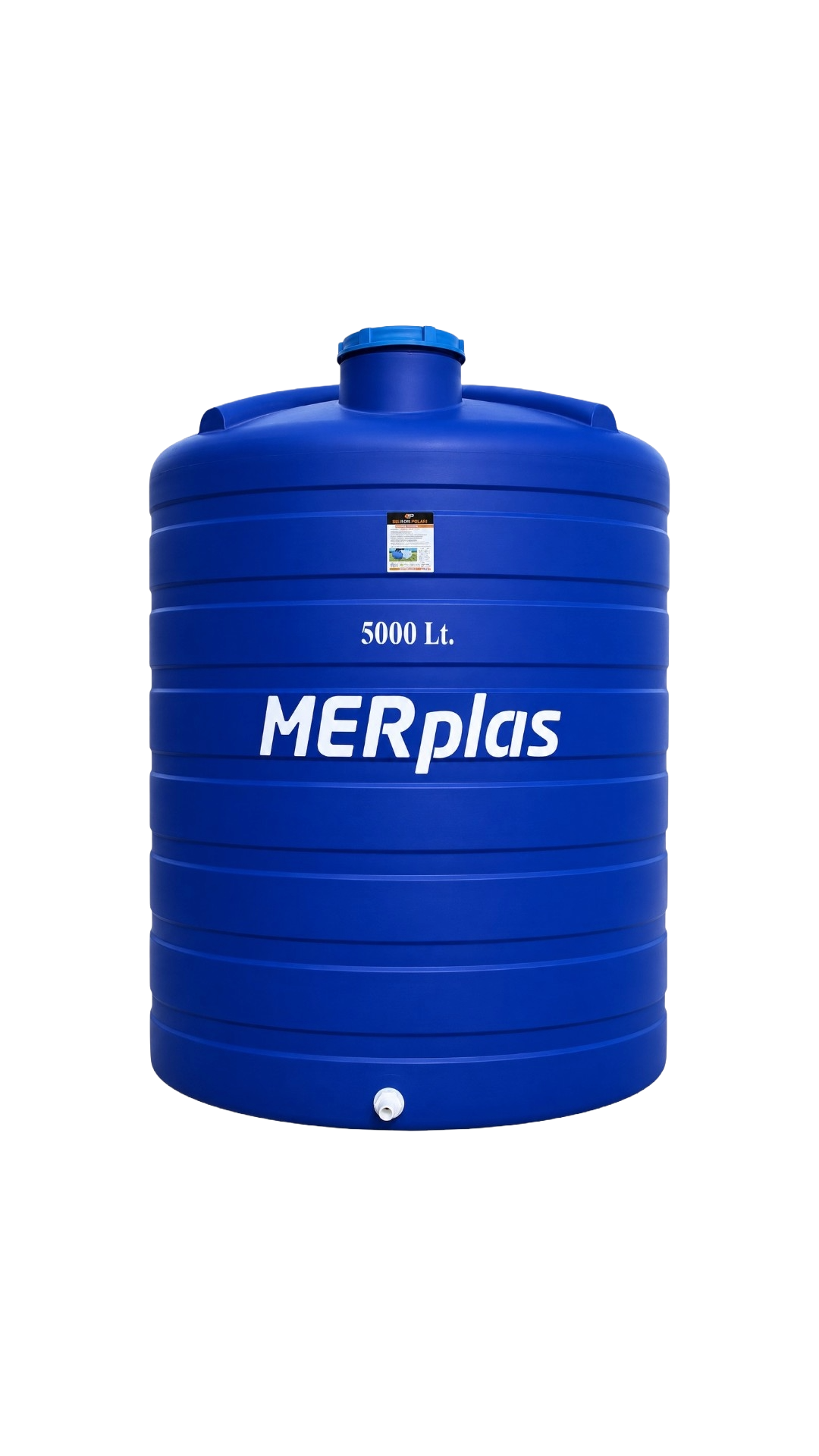 5000 LT Dikey HDPE Plastik Su Deposu